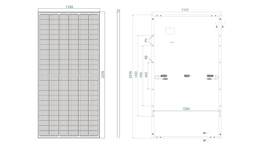 Sunshine Half Cut Cell Solar Module 400W 500W 540W 550W 560W 600W 700W 800W 1000W Solar Energy Panel